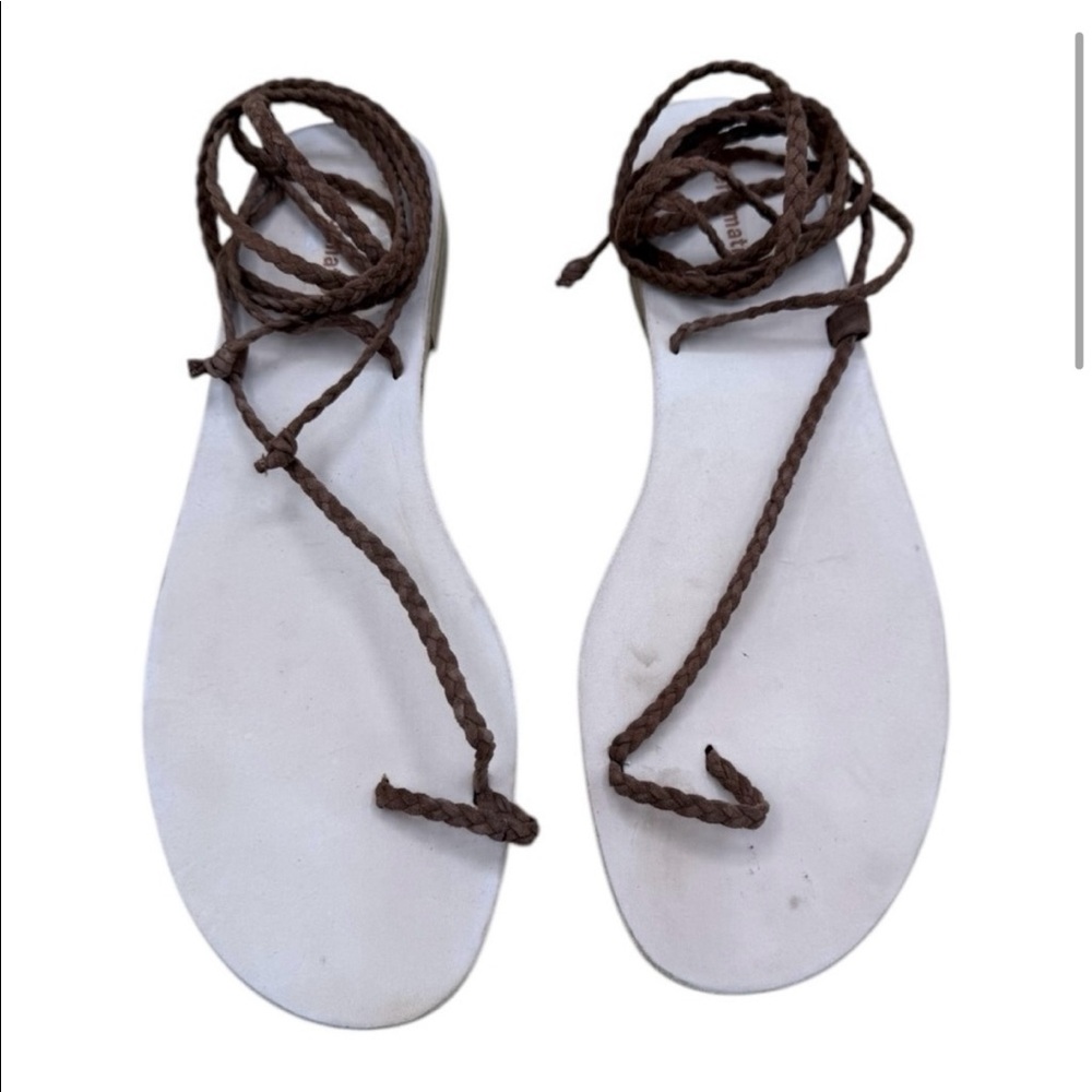 Brown Reformation Jeanne Sandal